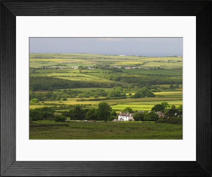 Framed Print : Landscape near Reynoldston, Gower, Wales, United Kingdom, Europe Framed Print : Landscape near Reynoldston, Gower, Wales, United Kingdom, Europe