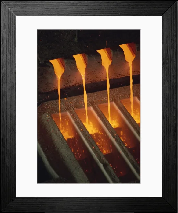 Framed Print : Molten copper, Chino Mines, New Mexico, United States of America, North America Framed Print : Molten copper, Chino Mines, New Mexico, United States of America, North America