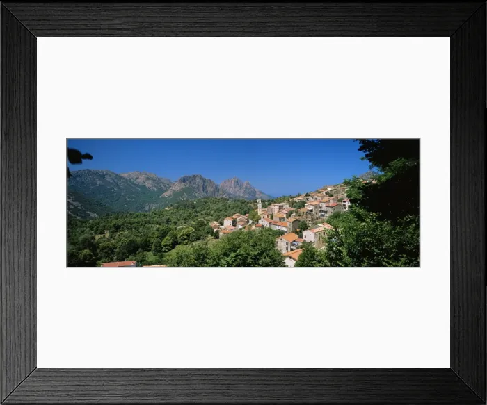 Framed Print : Evisa, near Porto, Deux Sevi region, Corsica, France, Europe Framed Print : Evisa, near Porto, Deux Sevi region, Corsica, France, Europe