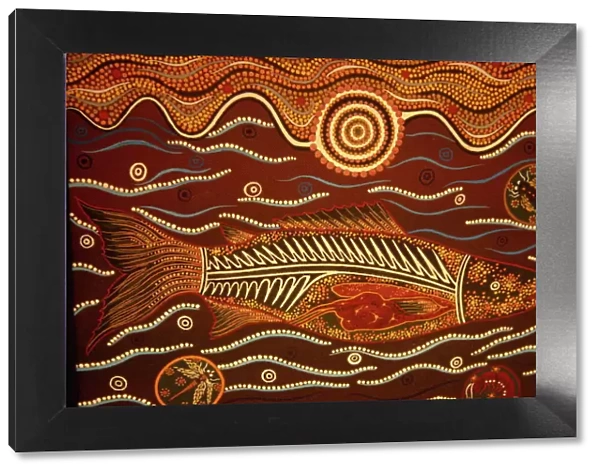 Painting from the Dreamtime, Aboriginal art, Australia, Pacific