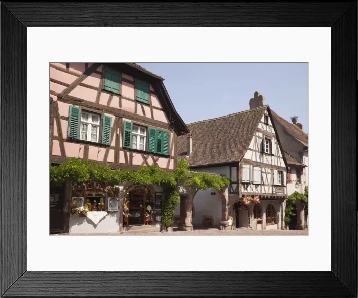 Framed Print : Shop selling local produce in old timbered building in picturesque medieval town on Alsatian wine route, Rue du General de Gaulle, Riquewihr, Alsace, Haut-Rhin Framed Print : Shop selling local produce in old timbered building in picturesque medieval town on Alsatian wine route, Rue du General de Gaulle, Riquewihr, Alsace, Haut-Rhin