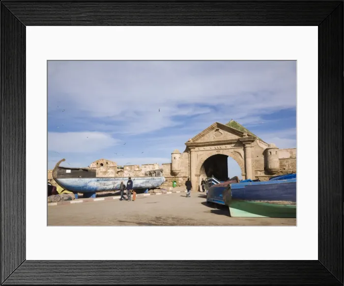 Framed Print : Bab El Marsa gateway entrance gate through walls of 18th century fortified town Framed Print : Bab El Marsa gateway entrance gate through walls of 18th century fortified town