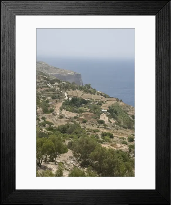 Framed Print : Dingli Cliffs, Malta, Europe Framed Print : Dingli Cliffs, Malta, Europe