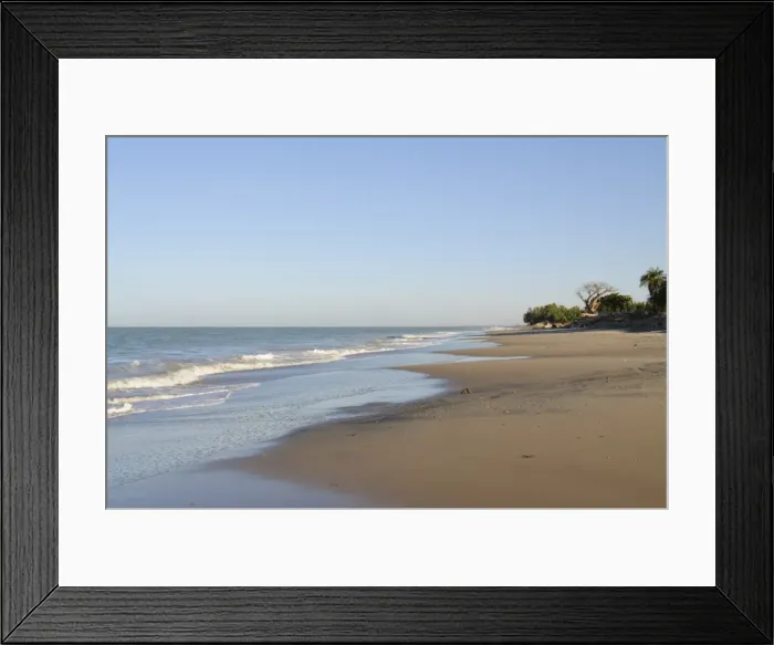 Framed Print : Deserted beach, Sine Saloum Delta, Senegal, West Africa, Africa Framed Print : Deserted beach, Sine Saloum Delta, Senegal, West Africa, Africa