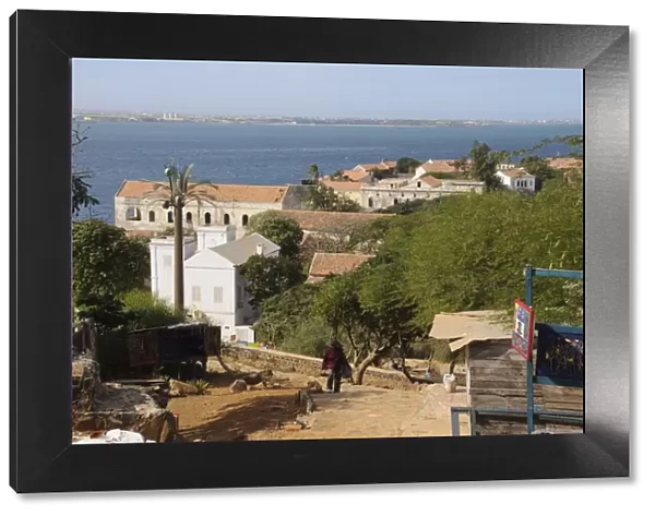 Goree Island famous for its role in slavery, view over to Dakar, Senegal