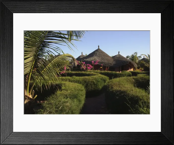 Framed Print : Royal Lodge, Sine Saloum Delta, Senegal, West Africa, Africa Framed Print : Royal Lodge, Sine Saloum Delta, Senegal, West Africa, Africa