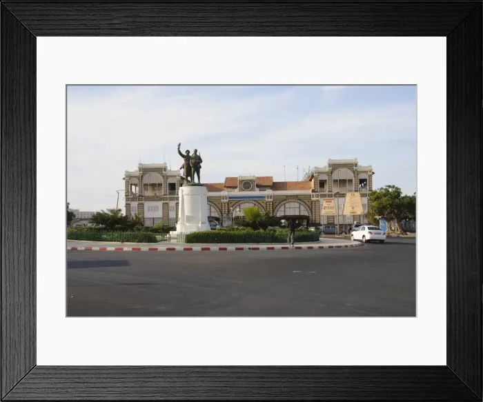 Framed Print : Dakar Railway Station, Dakar, Senegal, West Africa, Africa Framed Print : Dakar Railway Station, Dakar, Senegal, West Africa, Africa