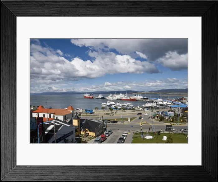 Framed Print : Southernmost city in the world, Ushuaia, Argentina, South America Framed Print : Southernmost city in the world, Ushuaia, Argentina, South America