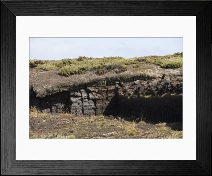 Framed Print : Peat used for fires, Port Stanley, Falkland Islands, South America Framed Print : Peat used for fires, Port Stanley, Falkland Islands, South America