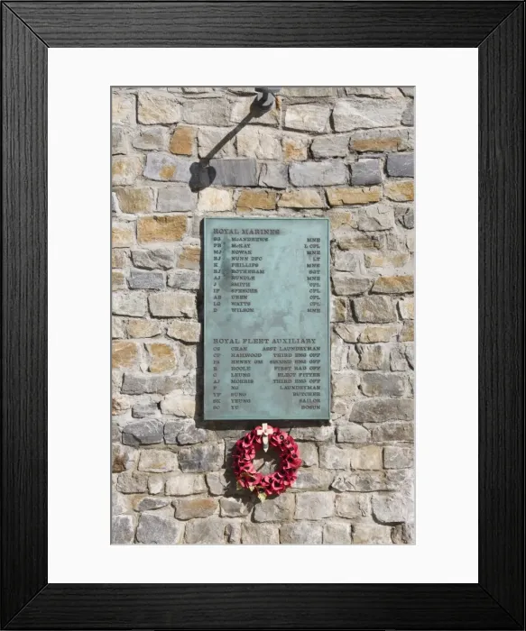 Framed Print : War memorial for Falklands War with Argentina, Port Stanley, Falkland Islands Framed Print : War memorial for Falklands War with Argentina, Port Stanley, Falkland Islands