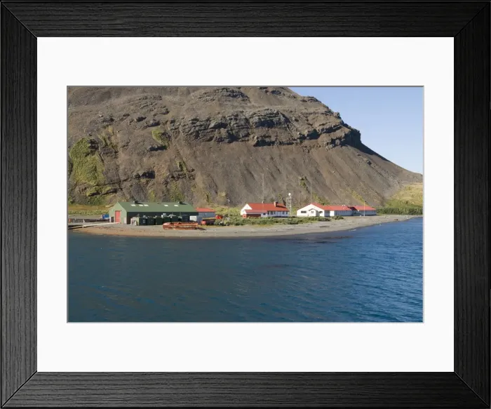 Framed Print : British Antarctic Survey site, King Edwards point, Grytviken, South Georgia Framed Print : British Antarctic Survey site, King Edwards point, Grytviken, South Georgia
