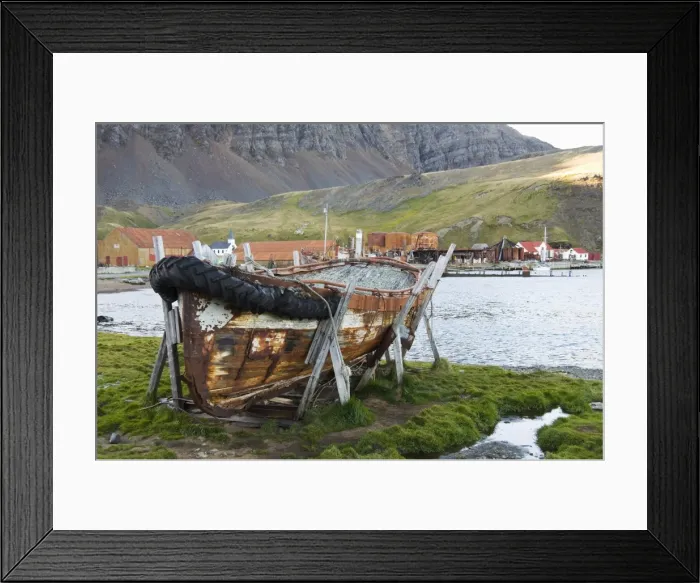 Framed Print : Old whaling station, Grytviken, South Georgia, South Atlantic Framed Print : Old whaling station, Grytviken, South Georgia, South Atlantic