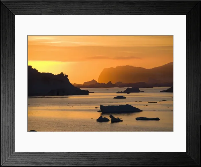 Framed Print : Sunrise on ice in the Antarctic Sound, Antarctic Peninsula, Antarctica, Polar Regions Framed Print : Sunrise on ice in the Antarctic Sound, Antarctic Peninsula, Antarctica, Polar Regions