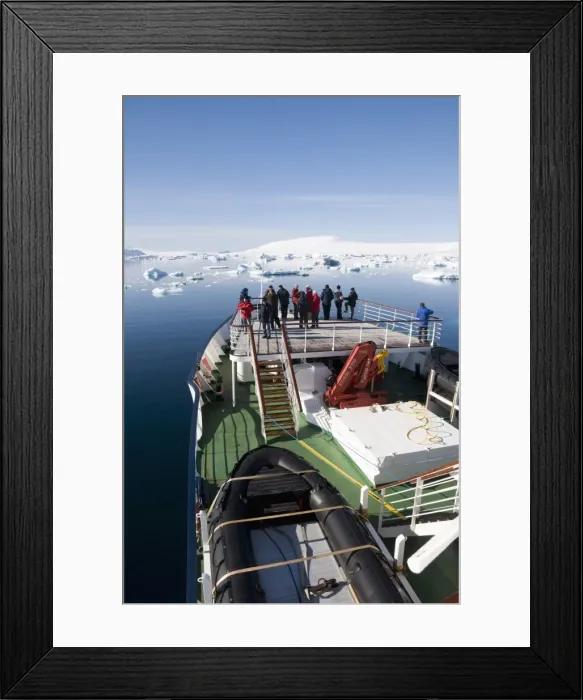 Framed Print : Ship approaching Brown Bluff, Antarctic Peninsula, Antarctica, Polar Regions Framed Print : Ship approaching Brown Bluff, Antarctic Peninsula, Antarctica, Polar Regions