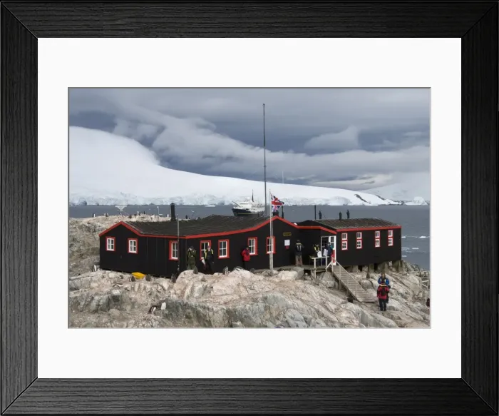 Framed Print : British Base and Post Office, Port Lockroy, Antarctic Peninsula, Antarctica Framed Print : British Base and Post Office, Port Lockroy, Antarctic Peninsula, Antarctica