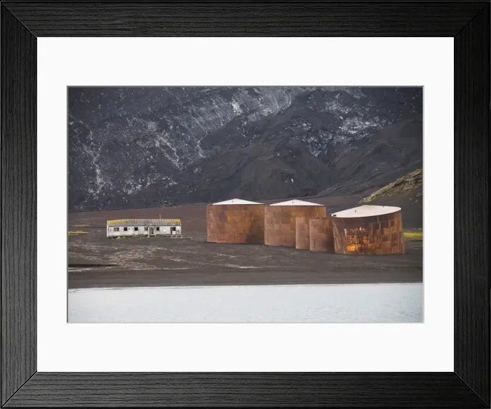 Framed Print : Remains of old Whaling Station, Deception Island, South Shetland Islands, Antarctica Framed Print : Remains of old Whaling Station, Deception Island, South Shetland Islands, Antarctica