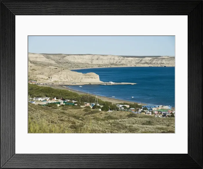 Framed Print : Small town near Punta Piramide, Valdes Peninsula, Patagonia, Argentina, South America