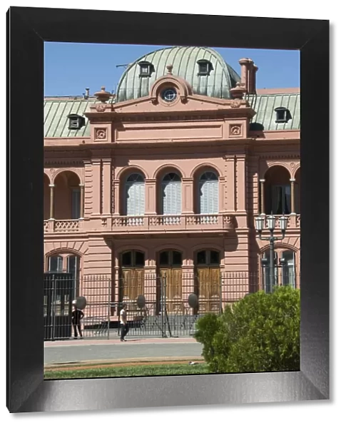 Casa Rosada (Presidential Palace) where Eva Peron (Evita) used to appear on the this balcony