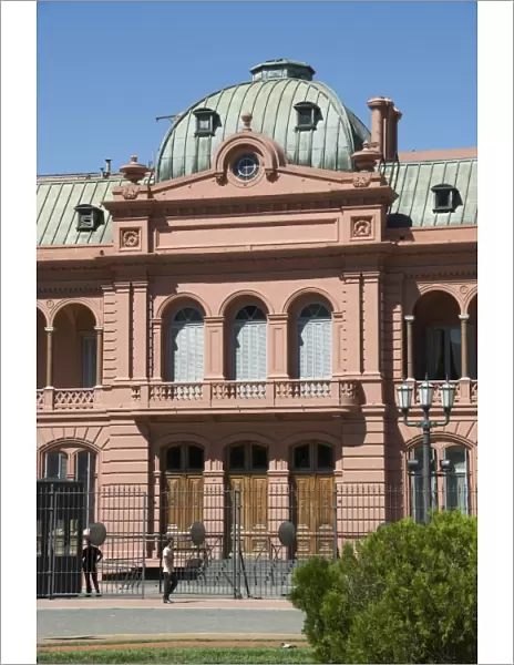 Casa Rosada (Presidential Palace) where Eva Peron (Evita) used to appear on the this balcony