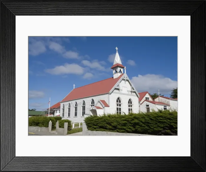 Framed Print : Catholic Church, Port Stanley, Falkland Islands, South America