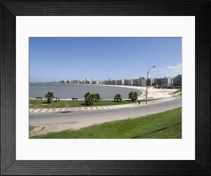 Framed Print : The Rambla, Montevideo, Uruguay, South America Framed Print : The Rambla, Montevideo, Uruguay, South America