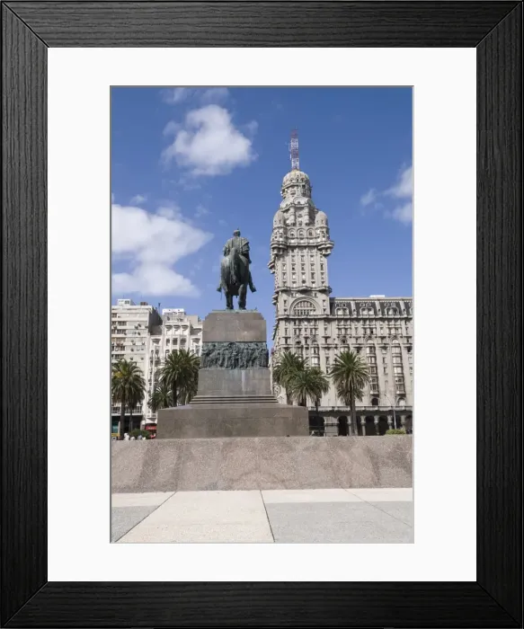 Framed Print : Palacio Salvo, on east side of Plaza Independencia (Independence Square) Framed Print : Palacio Salvo, on east side of Plaza Independencia (Independence Square)