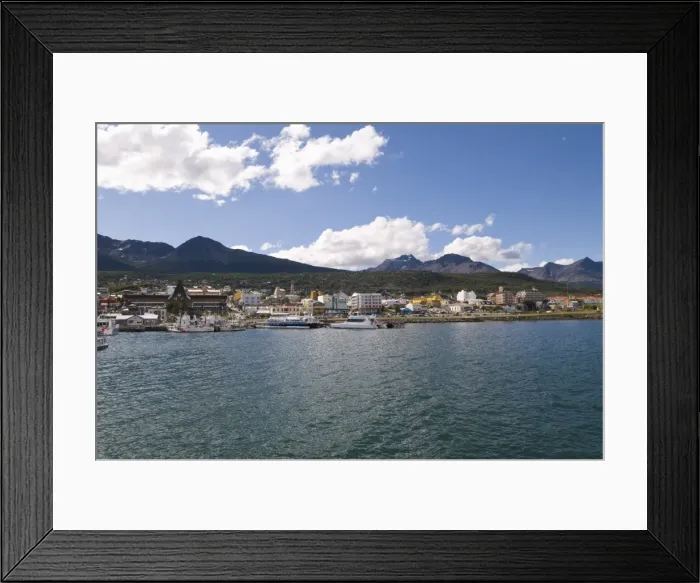 Framed Print : Southernmost city in the world, Ushuaia, Argentina, South America Framed Print : Southernmost city in the world, Ushuaia, Argentina, South America