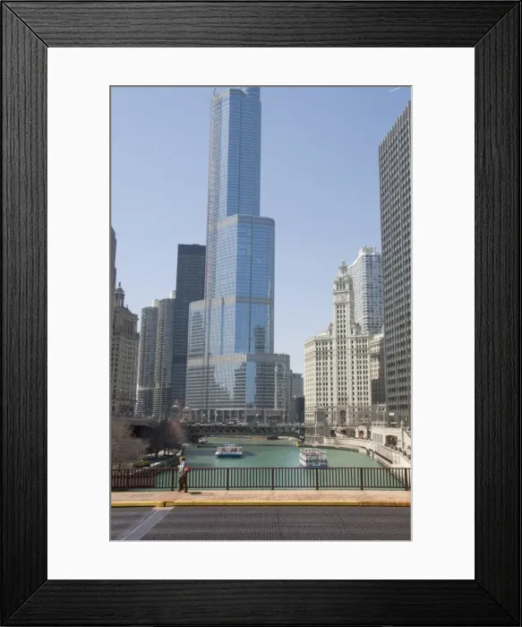 Framed Print : Trump Towers, Chicago, Illinois, United States of America, North America Framed Print : Trump Towers, Chicago, Illinois, United States of America, North America