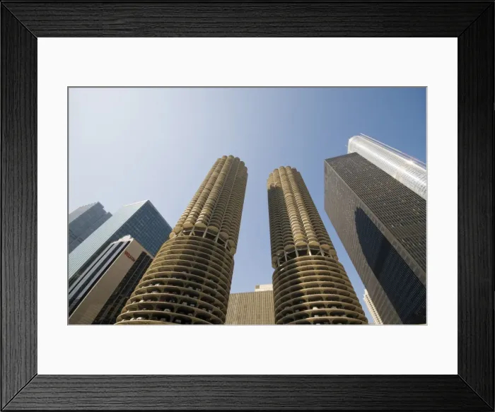 Framed Print : Marina Towers, the corn cobs, Chicago, Illinois, United States of America, North America Framed Print : Marina Towers, the corn cobs, Chicago, Illinois, United States of America, North America