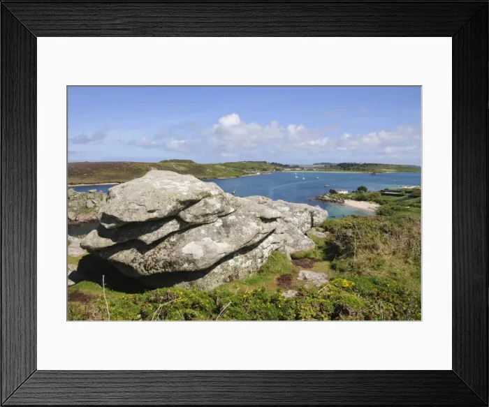 Framed Print : Looking over towards Tresco from Bryher, Isles of Scilly, Cornwall, United Kingdom Framed Print : Looking over towards Tresco from Bryher, Isles of Scilly, Cornwall, United Kingdom