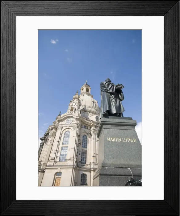 Framed Print : Frauenkirche (Church of Our Lady) with statue of Martin Luther, Dresden Framed Print : Frauenkirche (Church of Our Lady) with statue of Martin Luther, Dresden