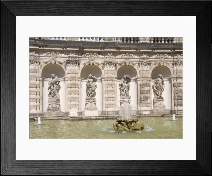 Framed Print : Fountain, Zwinger, Dresden, Saxony, Germany, Europe Framed Print : Fountain, Zwinger, Dresden, Saxony, Germany, Europe