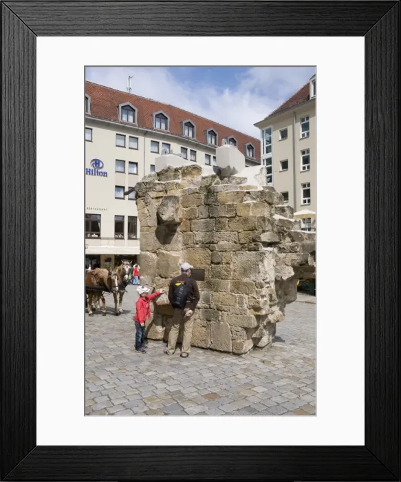 Framed Print : Square near the Frauenkirke, Dresden, Saxony, Germany, Europe Framed Print : Square near the Frauenkirke, Dresden, Saxony, Germany, Europe