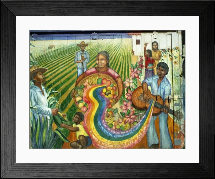 Framed Print : Murals on Balmy Street, San Francisco, California, United States of America Framed Print : Murals on Balmy Street, San Francisco, California, United States of America
