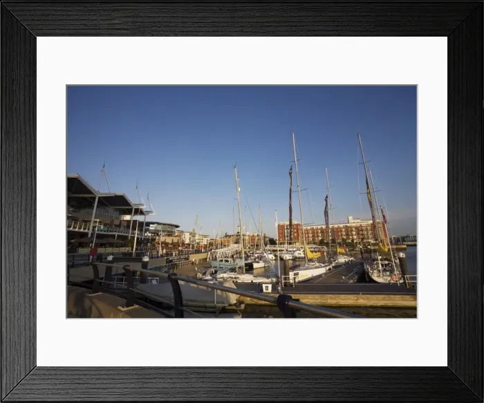 Framed Print : Boats moared at Gunwharf Quay, Portsmouth, Hampshire, England, United Kingdom, Europe Framed Print : Boats moared at Gunwharf Quay, Portsmouth, Hampshire, England, United Kingdom, Europe
