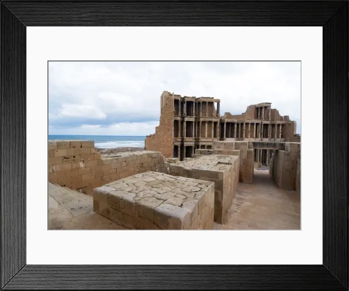 Framed Print : Theatre, Roman site of Sabratha, UNESCO World Heritage Site, Libya, North Africa, Africa Framed Print : Theatre, Roman site of Sabratha, UNESCO World Heritage Site, Libya, North Africa, Africa