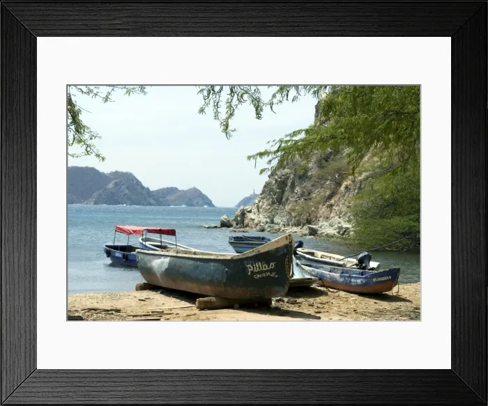 Framed Print : Beach at Taganga, near Santa Marta, Colombia, South America Framed Print : Beach at Taganga, near Santa Marta, Colombia, South America