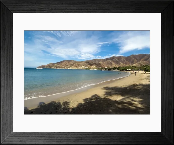 Framed Print : Beach at Taganga, Colombia, South America Framed Print : Beach at Taganga, Colombia, South America