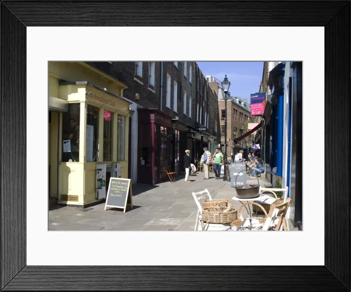 Framed Print : Camden Passage, known for its antique shops, Islington, London, England Framed Print : Camden Passage, known for its antique shops, Islington, London, England