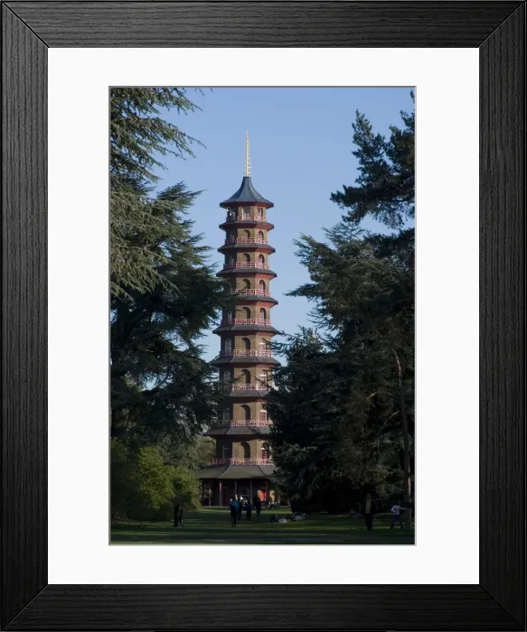 Framed Print : Pagoda, Royal Botanic Gardens (Kew Gardens), UNESCO World Heritage Site Framed Print : Pagoda, Royal Botanic Gardens (Kew Gardens), UNESCO World Heritage Site