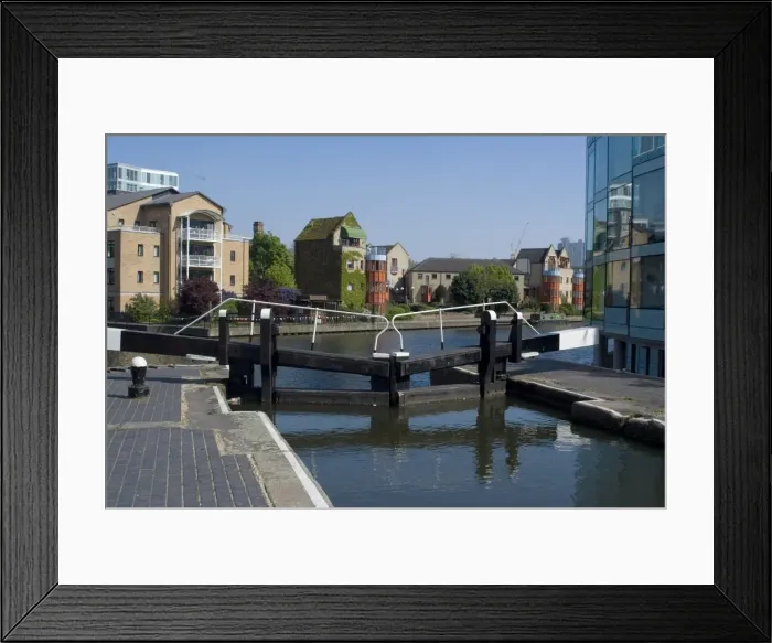 Framed Print : City Road Basin, near Islington, London, England, United Kingdom, Europe Framed Print : City Road Basin, near Islington, London, England, United Kingdom, Europe
