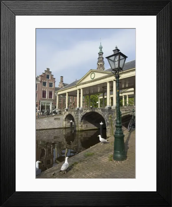 Framed Print : The Corn Bridge, Centre of the Old Town, Leiden, Netherlands, Europe Framed Print : The Corn Bridge, Centre of the Old Town, Leiden, Netherlands, Europe