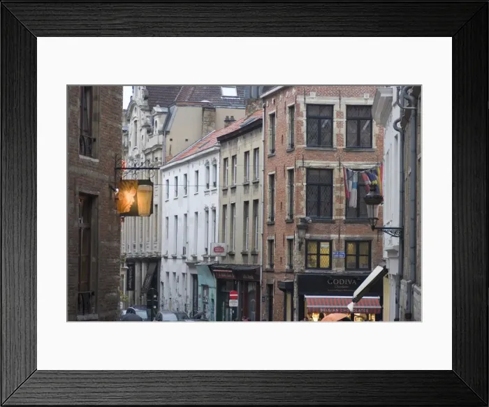 Framed Print : Rue de l Etuve, Brussels, Belgium, Europe Framed Print : Rue de l Etuve, Brussels, Belgium, Europe