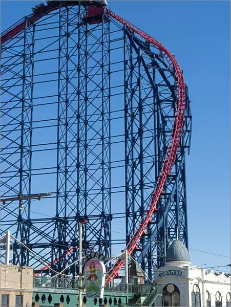 The Big One, the 235ft roller coaster, the largest in Europe, at Pleasure Beach
