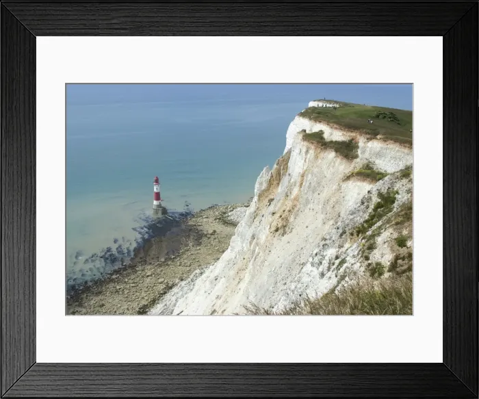 Framed Print : White chalk cliff and lighthouse, Beachy Head, Sussex, England, United Kingdom, Europe Framed Print : White chalk cliff and lighthouse, Beachy Head, Sussex, England, United Kingdom, Europe