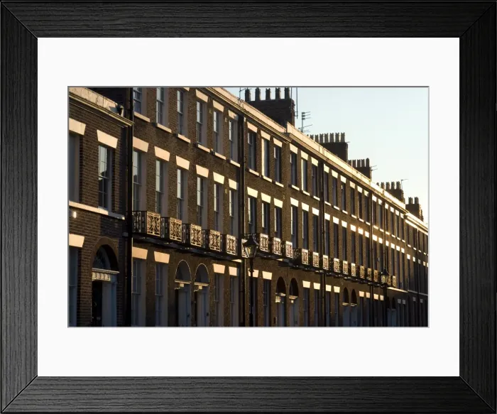 Framed Print : Period Row houses, the Georgian district, Liverpool, Merseyside, England Framed Print : Period Row houses, the Georgian district, Liverpool, Merseyside, England
