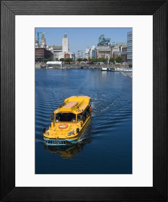 Framed Print : Liverpool Duck, the amphibious tour vehicle, near Albert Dock, Liverpool Framed Print : Liverpool Duck, the amphibious tour vehicle, near Albert Dock, Liverpool