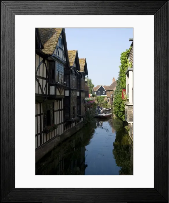 Framed Print : The Weavers House on the River Stour, Canterbury, Kent, England, United Kingdom Framed Print : The Weavers House on the River Stour, Canterbury, Kent, England, United Kingdom