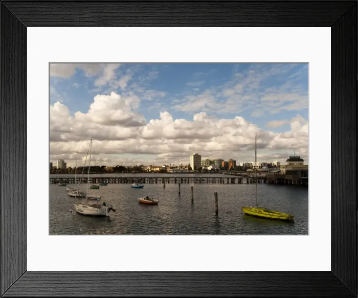 Framed Print : Harbour, St. Kilda district, Melbourne, Victoria, Australia, Pacific Framed Print : Harbour, St. Kilda district, Melbourne, Victoria, Australia, Pacific