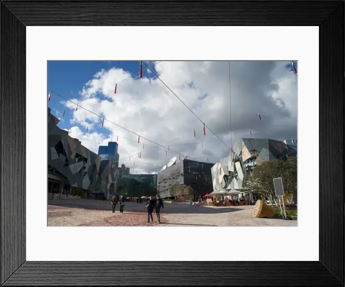 Framed Print : Federation Square, Melbourne, Victoria, Australia, Pacific Framed Print : Federation Square, Melbourne, Victoria, Australia, Pacific